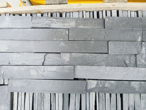 Плитка чёрная из натурального камня фасадная 30 см * 5 см, толщина 7 мм -30 мм купить в Апрелевке