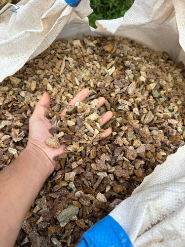 Златолит персиковый декоративная каменная крошка купить в Апрелевке